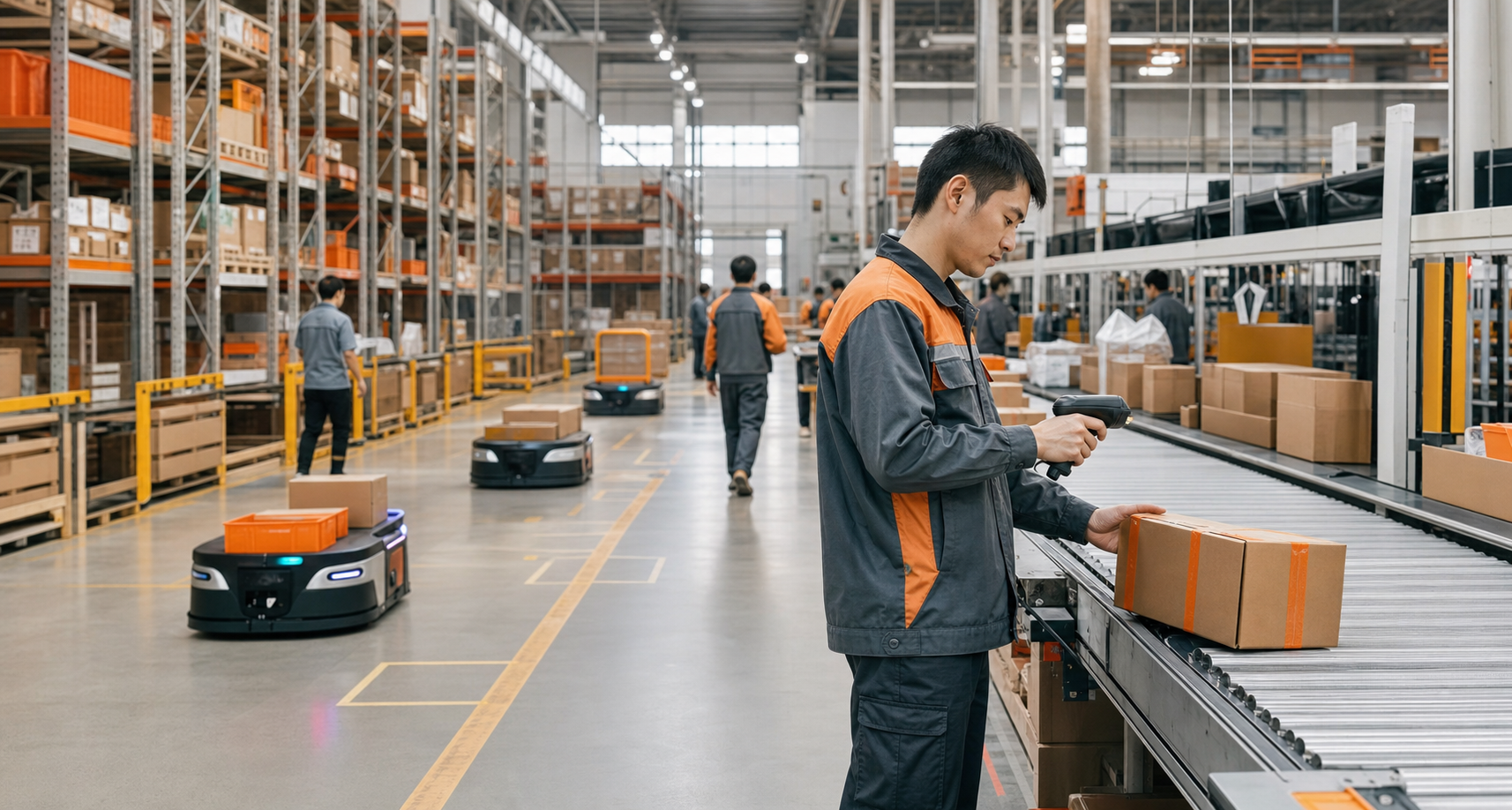 Modern ecommerce fulfillment warehouse